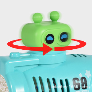 Cross-border 32-hole space alien bubble machine, hand-held electric self-priming rotating light music bubble gun pic 1