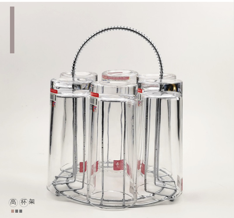 Creative household draining cup rack, storage rack, tea cup rack, wine glass rack, inverted hanging rack, iron cup rack manufacturer wholesale pic 9