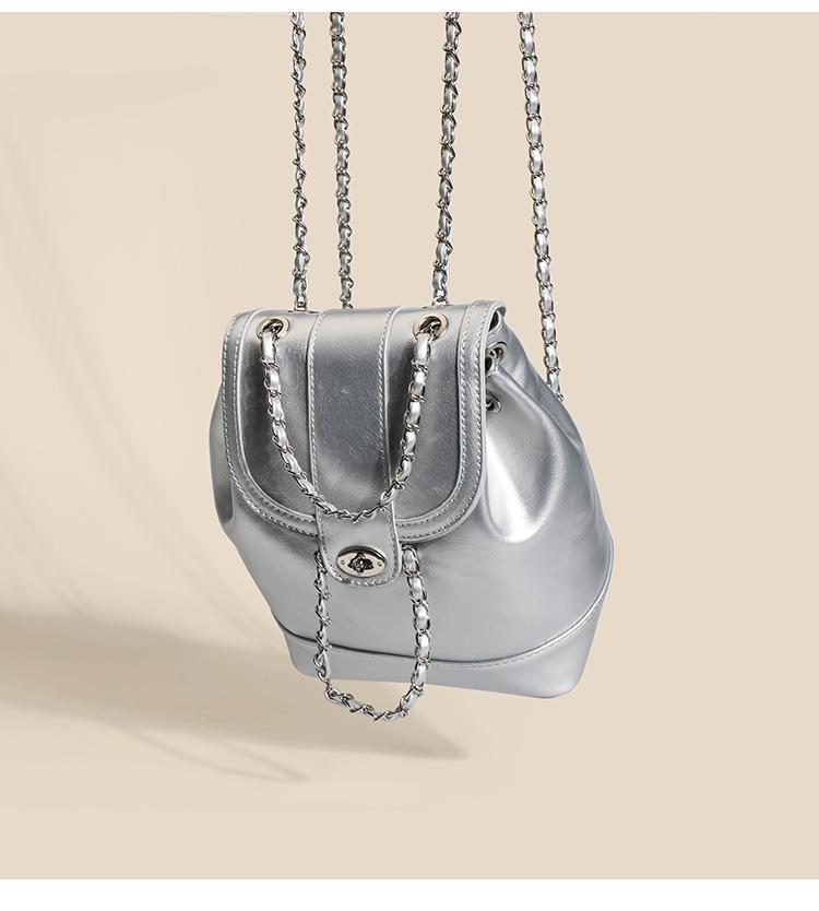 【直播专享】韩版小众链条双肩包2025新款女生旅行单肩包时尚通勤详情21