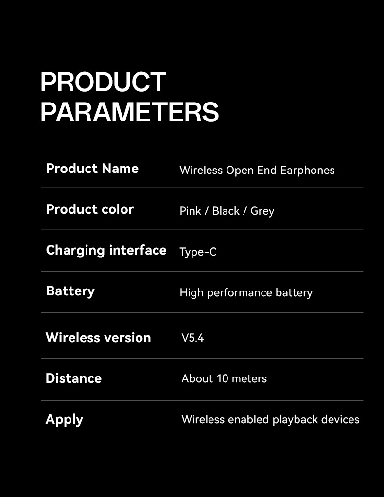 The new AI smart cross-border model M134 ear-hanging OWS non-in-ear open Bluetooth headphones with dual digital display private mold pic 20
