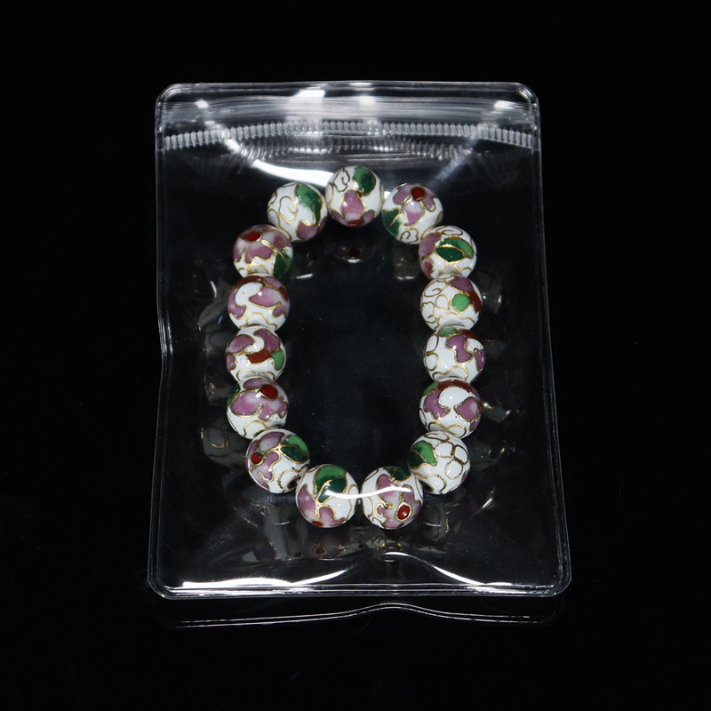 Beijing Cloisonne classical ethnic style jewelry, traditional copper base cloisonne enamel polished round bead bracelet pic 29