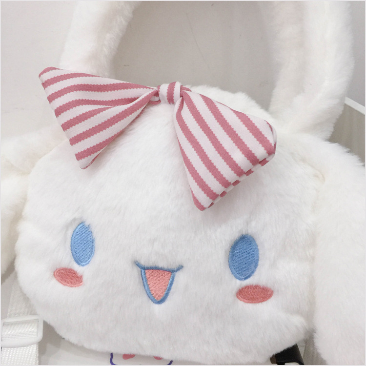 Japanese-style Instagram cute puppy cartoon plush bag, Korean-style soft girl single-shoulder crossbody bag, furry handbag pic 17
