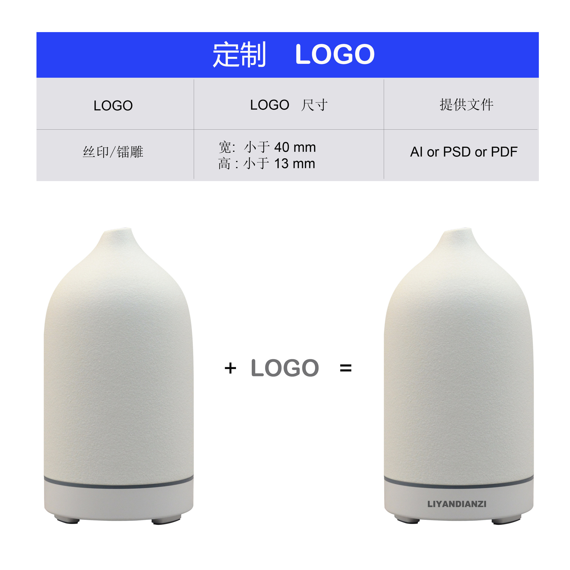 国潮粉色陶瓷精油香薰机超声波加湿器批发8色可选详情8
