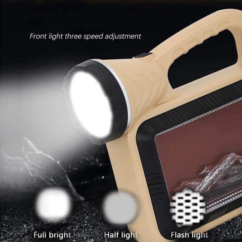 Nuevo cross-border solar recargable LED simulación llama luz COB al aire libre luz brillante camping visita camping atmósfera luz pic 1