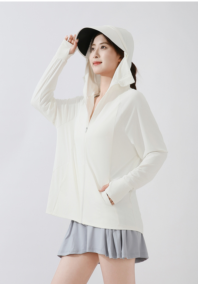 This is the same style of summer outdoor sun-protective clothing for both men and women. It is a loose and large-sized sun-protective garment with ice silk pic 42