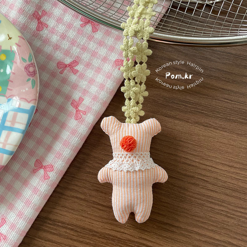 新款韩系卡通公仔项链布艺儿童甜美配饰蝴蝶结挂脖项饰兔兔配饰女详情10