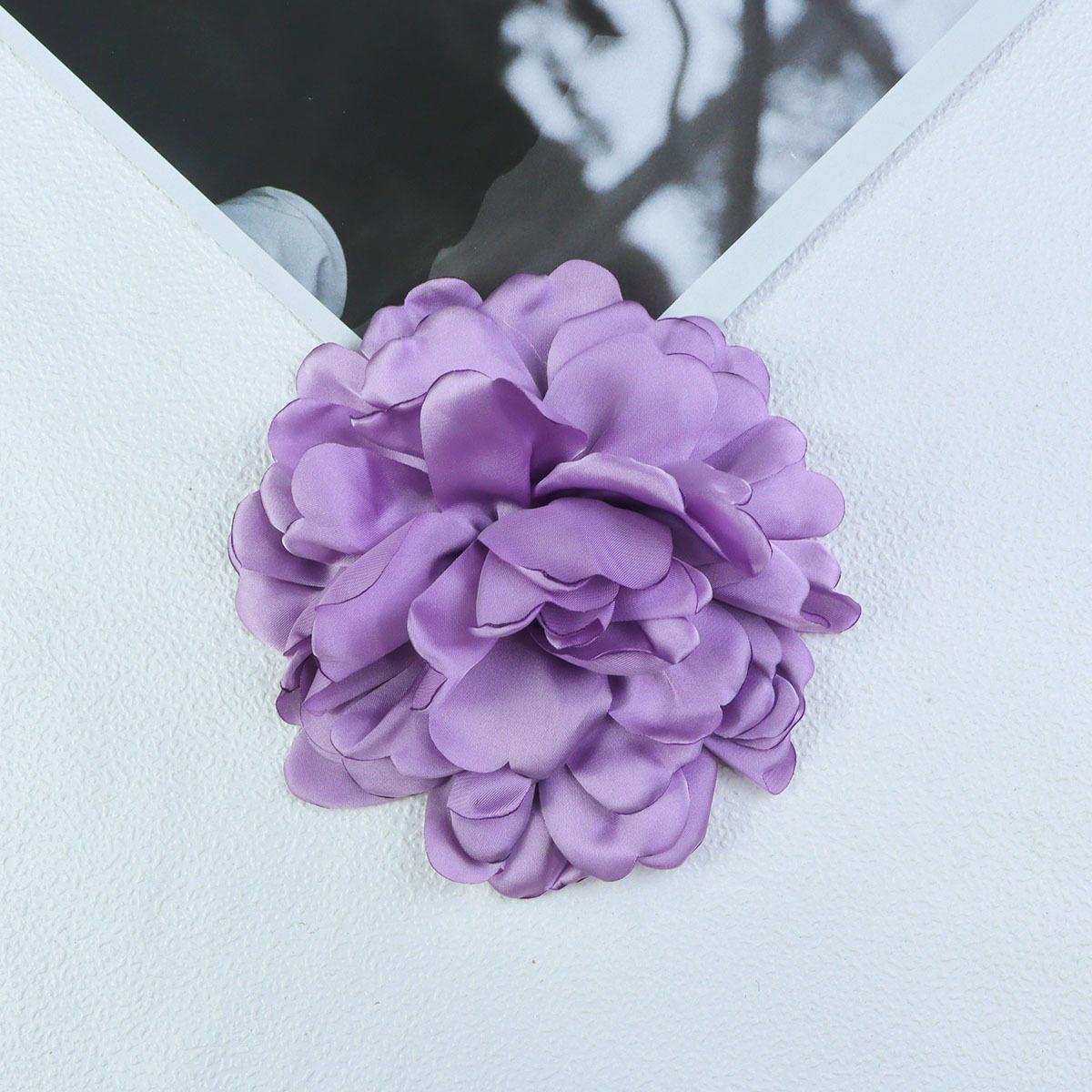 14cm缎面爱心花瓣手工diy发饰头饰配件辅料玫瑰花多层花瓣设计详情11