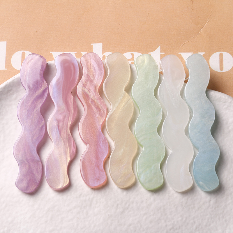 Simple and versatile, long, flowing sand, wavy plate diy accessories, hair clips, hair ornaments, mobile phone case materials wholesale pic 16