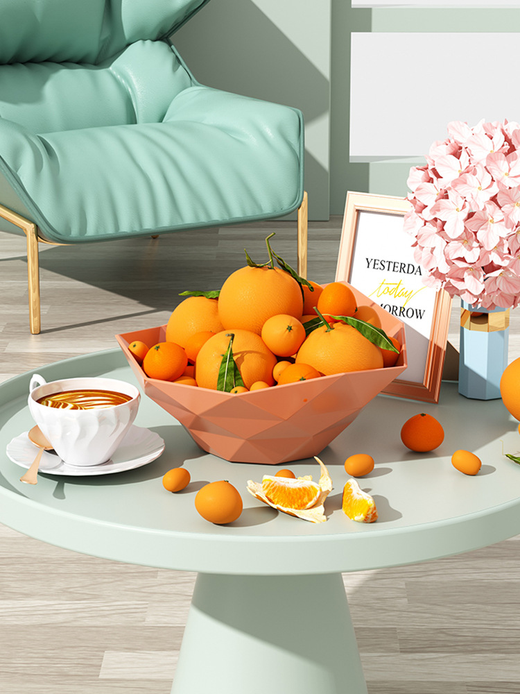 家用水果盘客厅茶几创意果盆塑料网红糖果盘现代干果盘零食盘果篮详情2