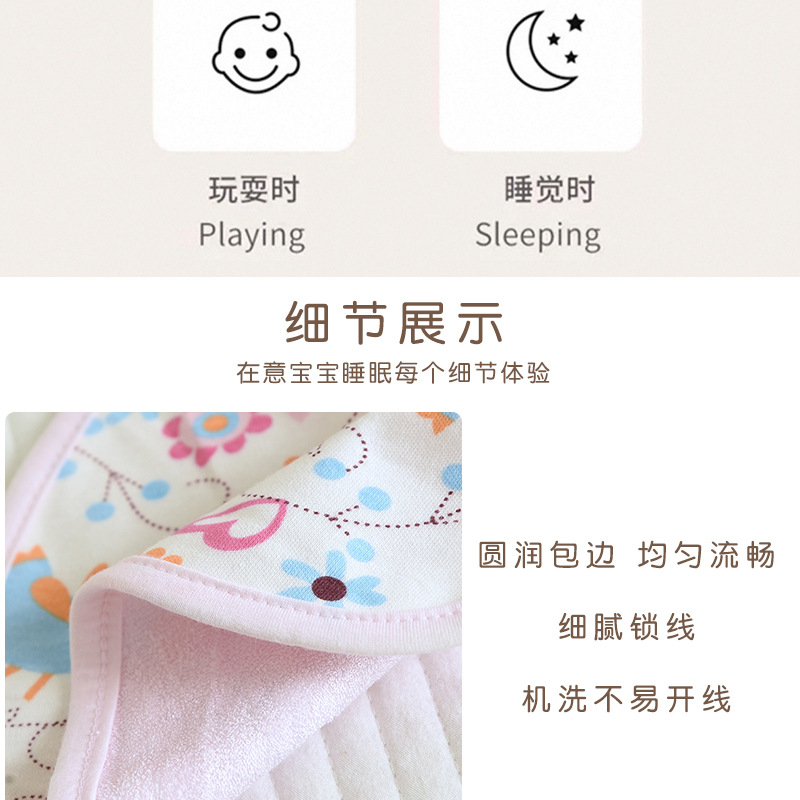 Newborn tie waterproof bib, cute little month-old baby print bib, adjustable infant saliva wipes pic 9