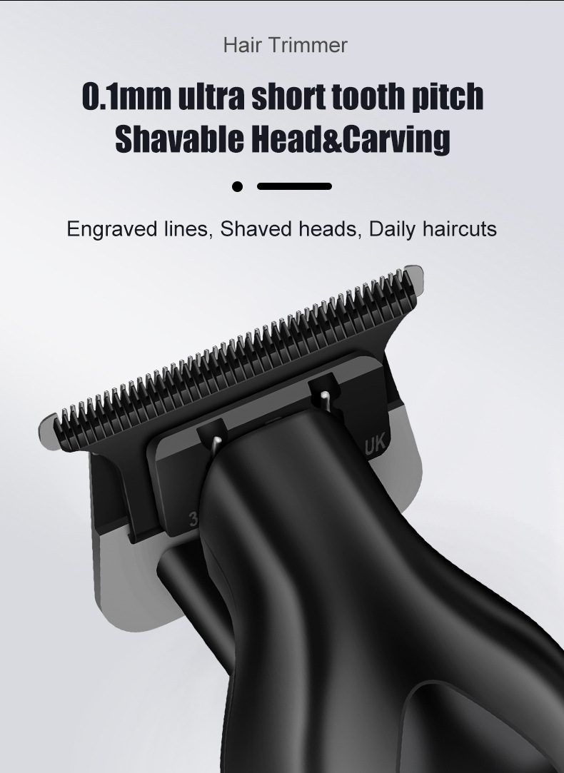 爆款跨境货源新款电推子理发器光头油头通用雕刻剪电推剪理发器详情3