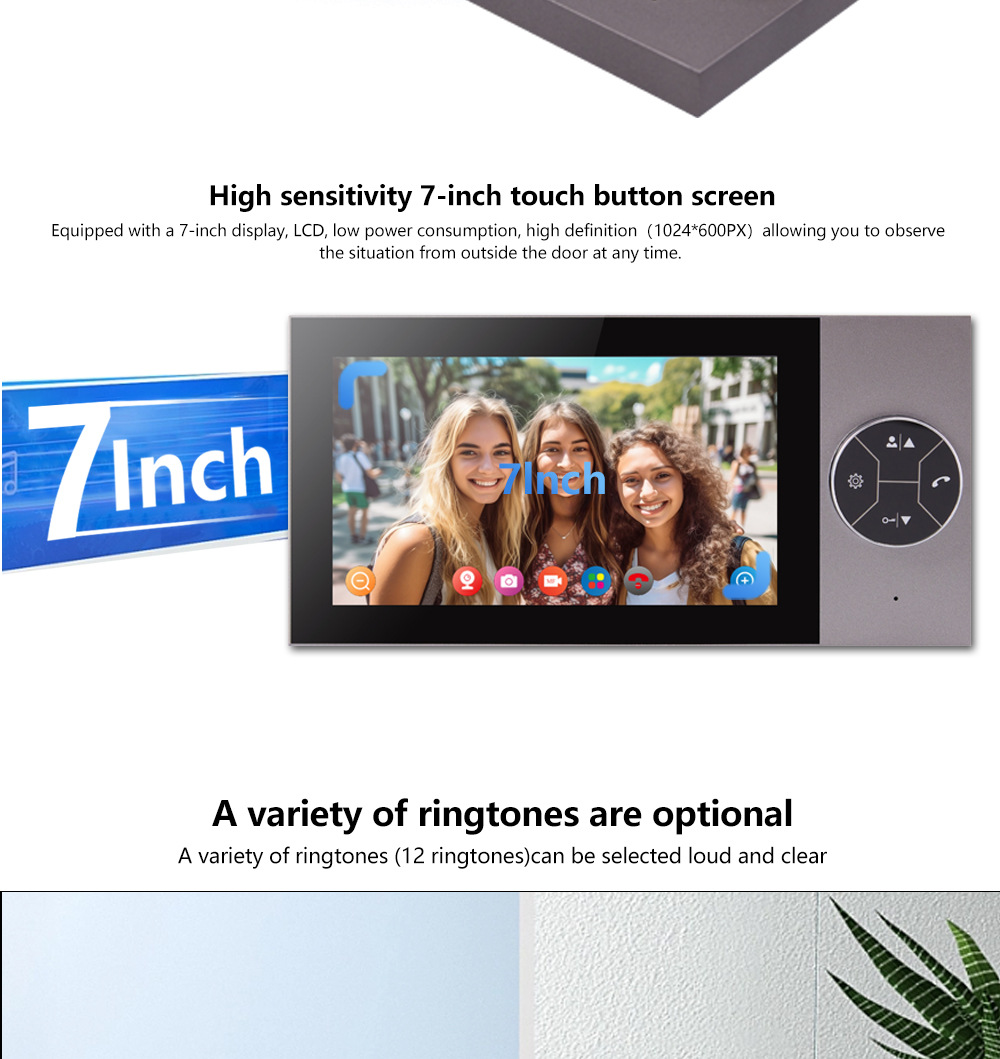 TUYA Video doorbell, WIFI motion detection access control system, remote unlocking, high-definition video doorbell, smart TUYA, wholesale for foreign trade pic 10