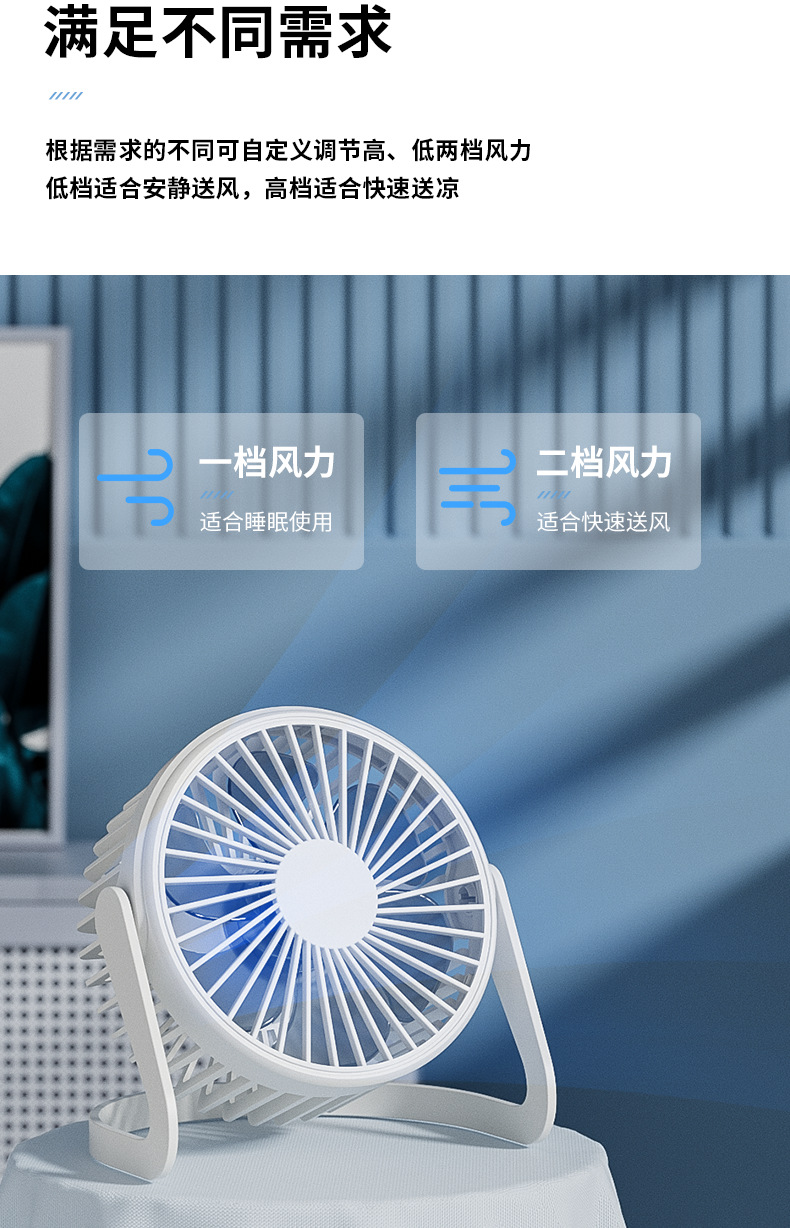 On the same day, we will distribute 5-inch, 6-inch and 8-inch small desktop fans, office usb electric fans, small fans with strong wind power pic 11