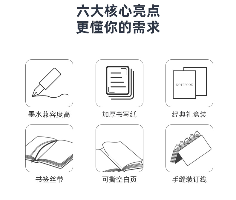 简约a5绑带笔记本批发a7迷你可爱学生记事本a6商务小本日程本定制详情2