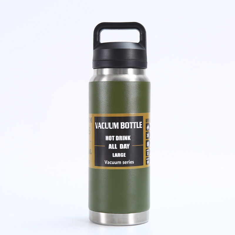 New large-capacity 304 stainless steel insulated cup for foreign trade, outdoor portable double-layer car cup, mountain climbing sports water bottle pic 26