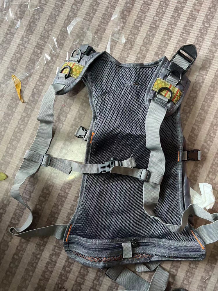 Fishing vest + life jacket + backpack, multi-functional life jacket, fly fishing backpack with multiple pockets pic 24