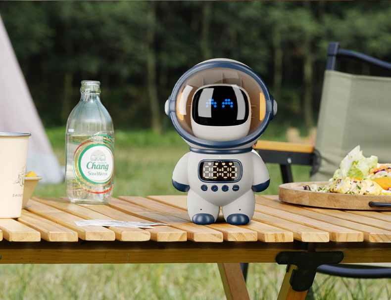 The intelligent AI large model Doubao DeepSeek astronaut speaker, Bluetooth TF card clock, alarm clock and multi-functional speaker pic 20