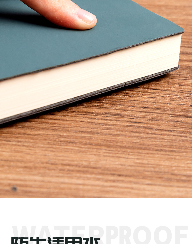 Thickened A5 notebook set custom logo business B5 meeting record book PU sheepskin notebook wholesale pic 16
