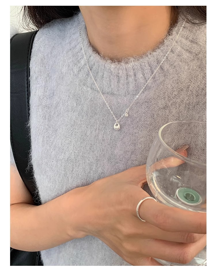 称心如意有球必应项链女不掉色小众高级感百搭新品配饰夏季锁骨链详情4
