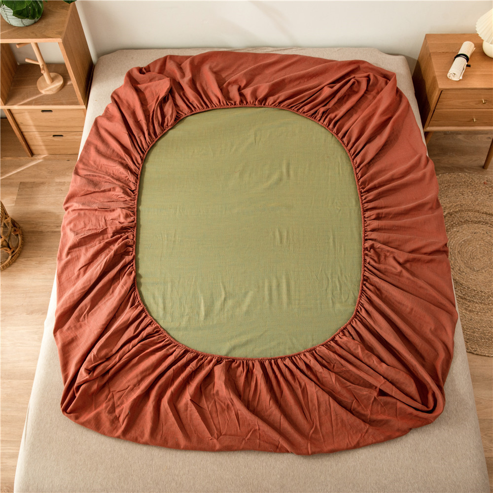 Pure cotton yarn-dyed jacquard double-layer gauze bed cover, single piece of all-cotton gauze mattress protective cover, bedspread, bed cover, single piece of bedding pic 37