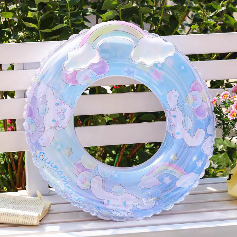 三丽鸥卡通游泳圈加厚充气救生圈腋下圈库洛米凯蒂猫美乐蒂厂家直供运动户外游泳用品详情11