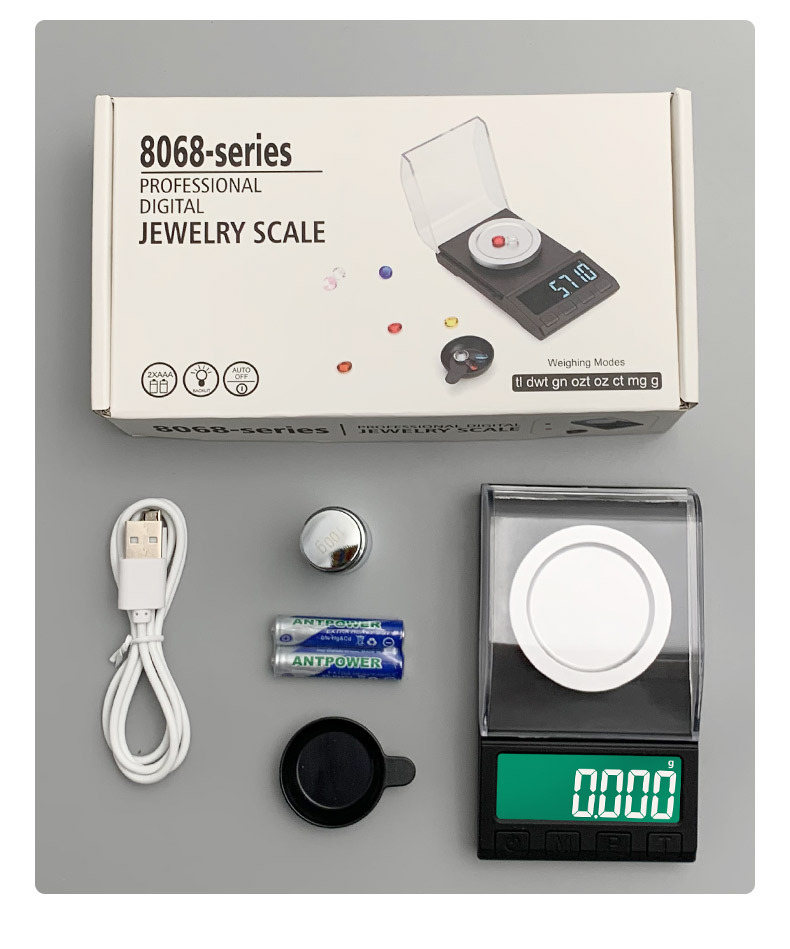 高精度克拉秤0.001高精度电子秤8036新款珠宝秤DIY口红粉末秤详情22