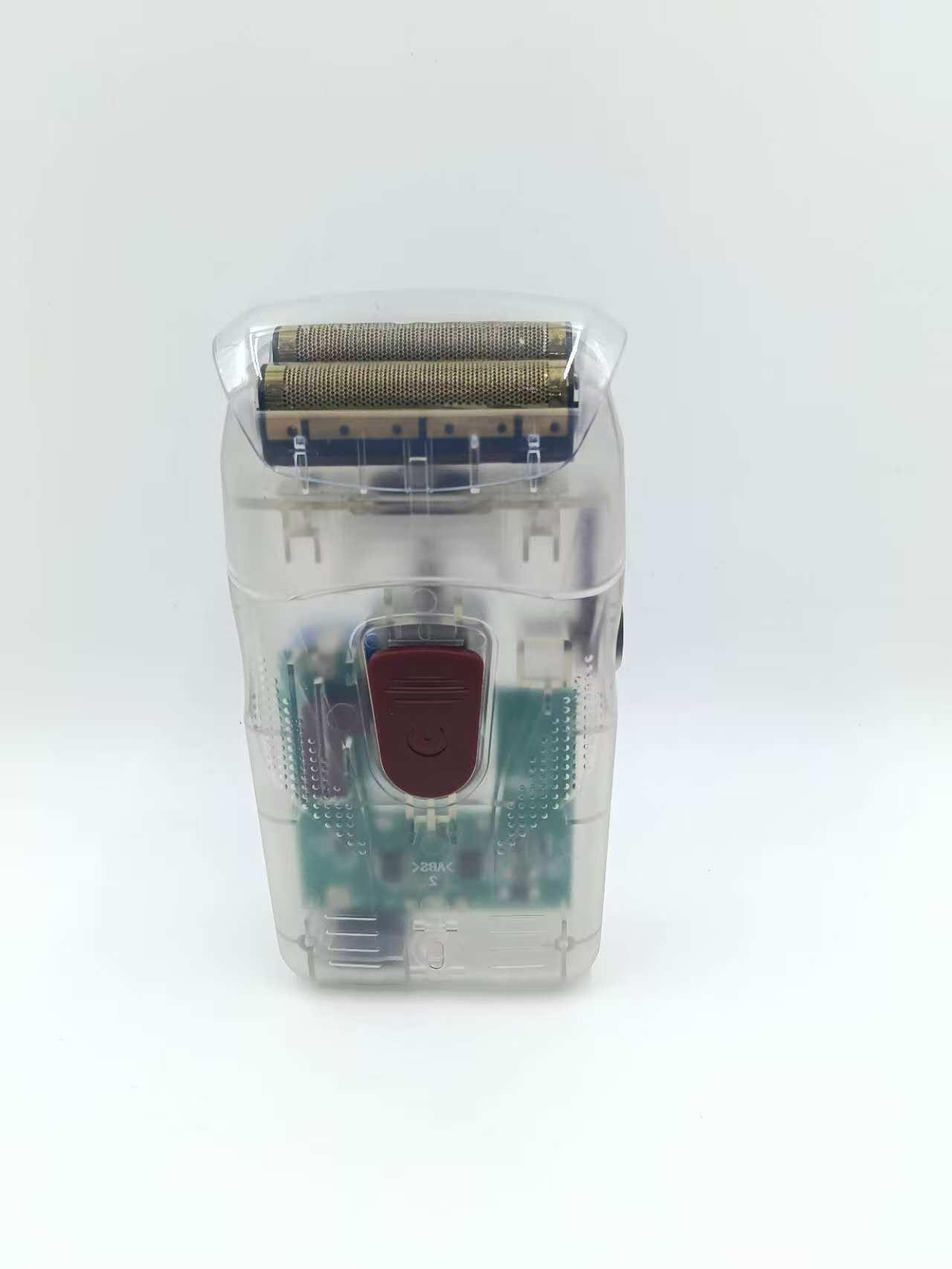 透明机身往复式电动剃须刀 4D浮动刀头 光头推白器 男士便携充电详情2