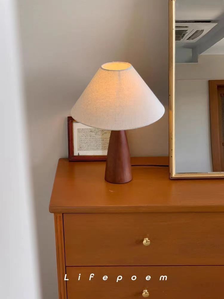 Chinese-style table lamp, simple American retro, European texture, new Chinese bedside lamp, bedroom and living room, modern and high-end feel pic 15