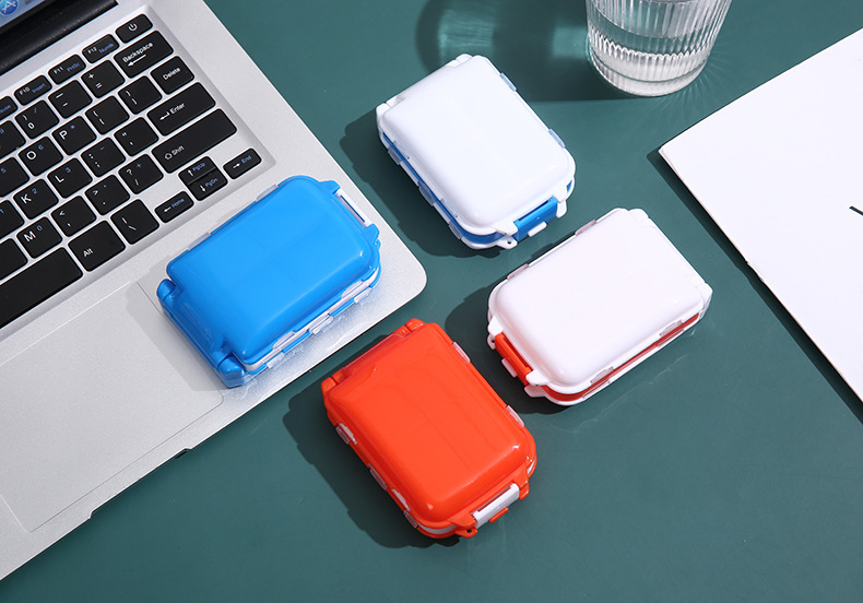 药盒便携式折叠三层8格小药盒药片药丸分装塑料收纳盒可印logo详情4