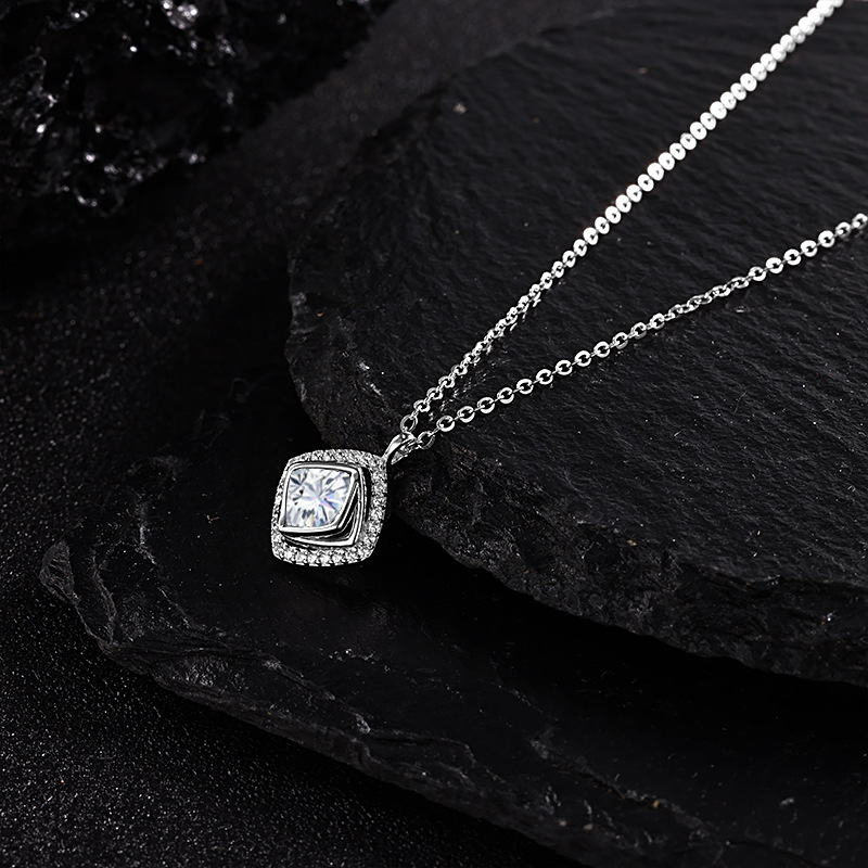 S925 All-silver Swan Kiss Heart Necklace for Women, 26 new style gourd pendant love bouquet necklace pic 7