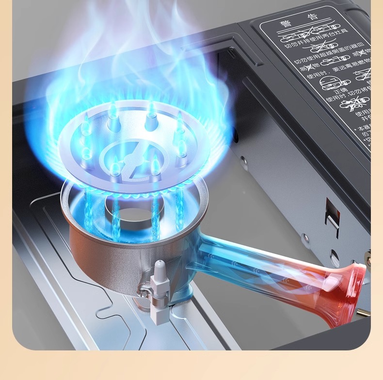 Gas stove, barbecue and hot pot integrated boiler, picnic stove, outdoor card magnetic stove, camping gas stove, energy-saving explosion-proof stove pic 7