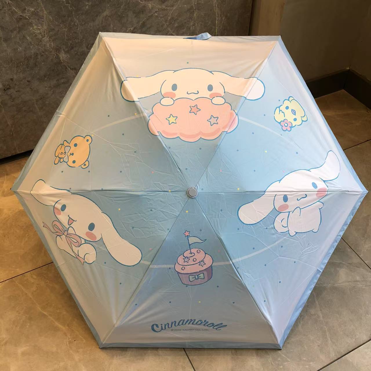 可爱大耳狗卡通图案正版授权三丽鸥晴雨伞搭配手拎袋设计遮阳防晒详情8