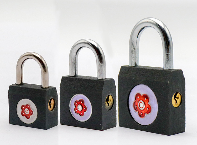 Plum blossom lock, pin padlock, horizontal opening padlock, pin padlock, bath lock head lock, general does not dismount lock, drawer lock pic 8