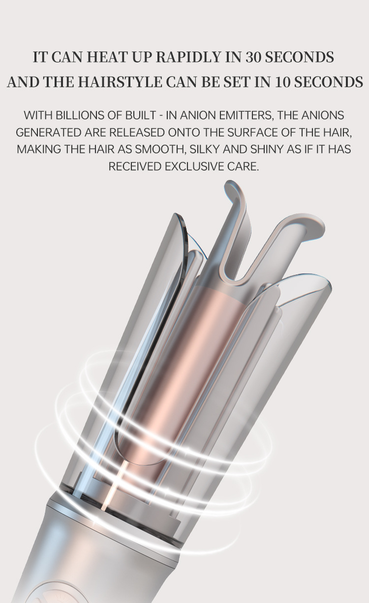 Wow Customized fully automatic negative ion non-damaging electric curling iron, large waves, large curls, portable anti-perming curling iron pic 14