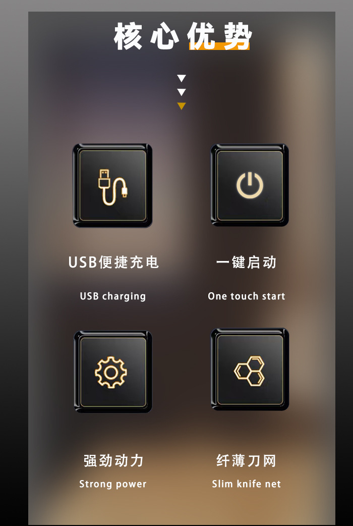 科美kemei往复式刮胡刀高品质迷你数显电动剃须刀光头神器胡须刀详情3