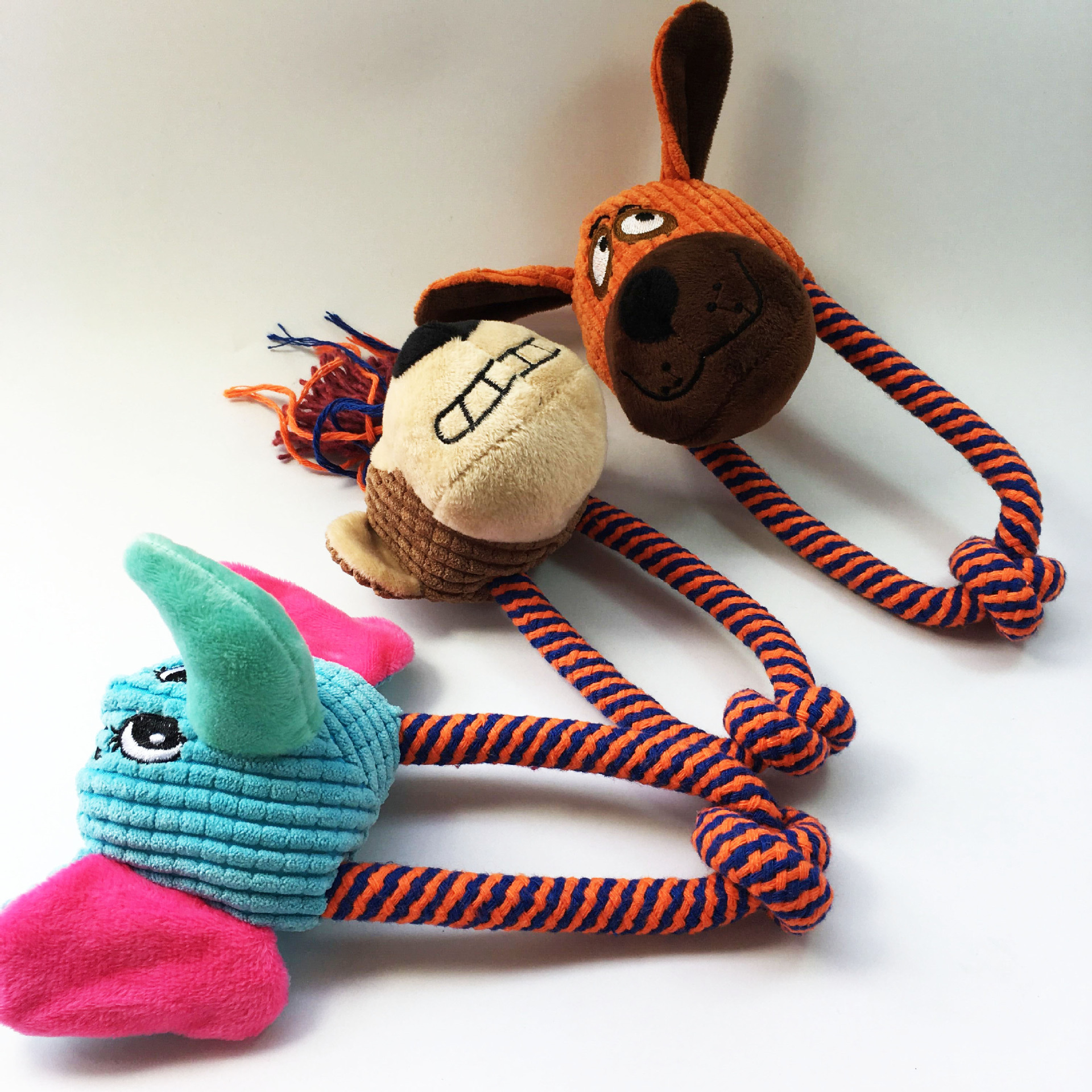 Pet toys: Teddy, small dog, golden Retriever, big dog, durable, fun, plush, sound-making cotton rope, and multiple combination toys pic 3