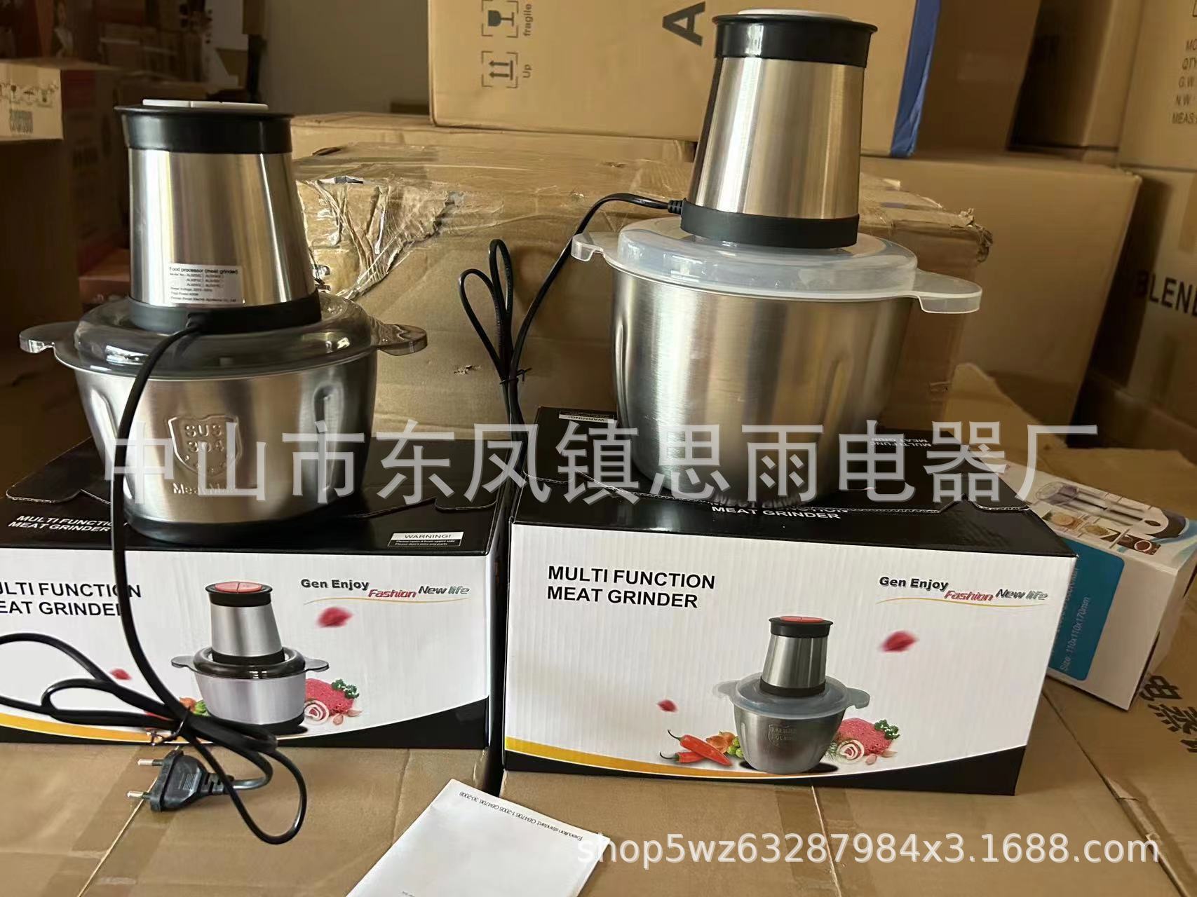 6L stainless steel electric meat grinder, 2L110V English meat grinder, 3L dual-speed, 8L large-capacity foreign trade meat mixer pic 7