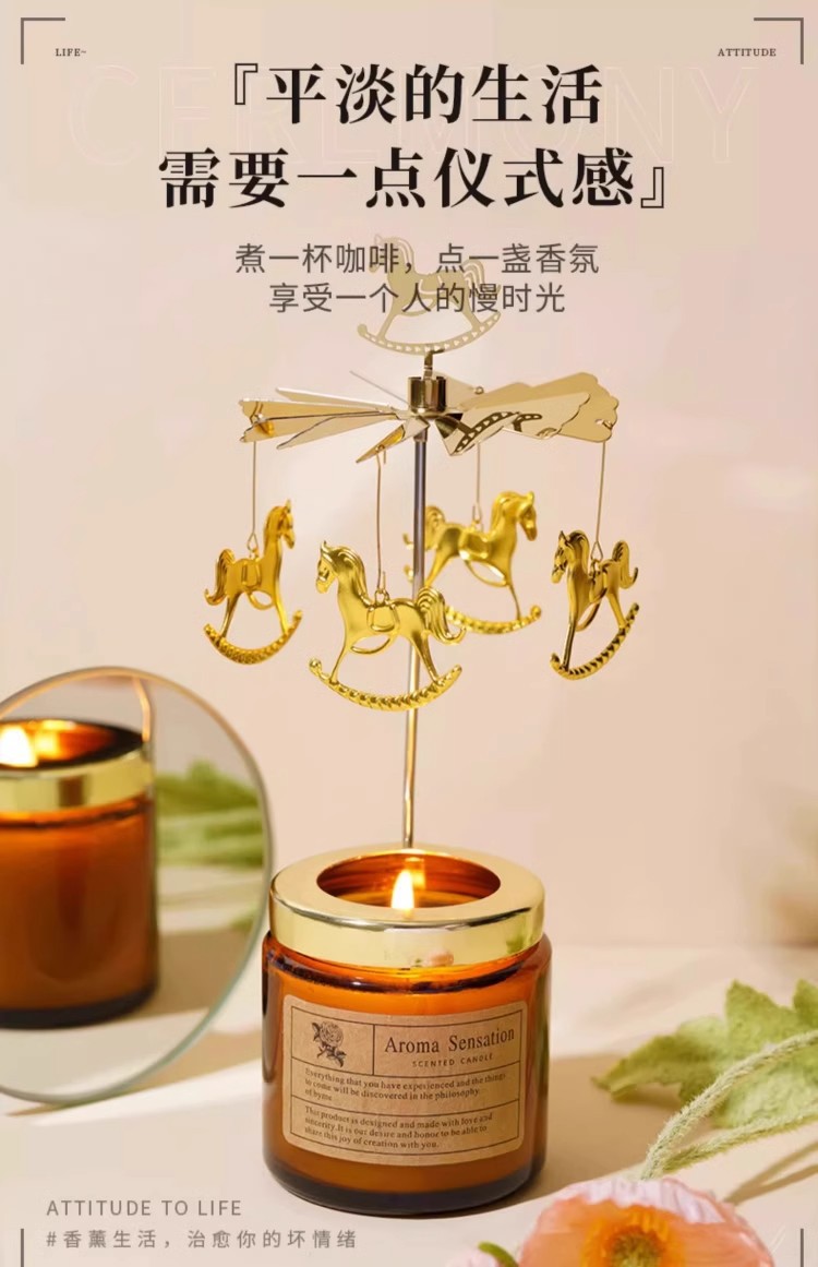 跨境手工无烟大豆蜡香薰蜡烛茶色蜡烛杯棕瓶香氛精油伴手礼薰衣草香薰香氛扩香瓶香薰香薰蜡烛香氛详情2