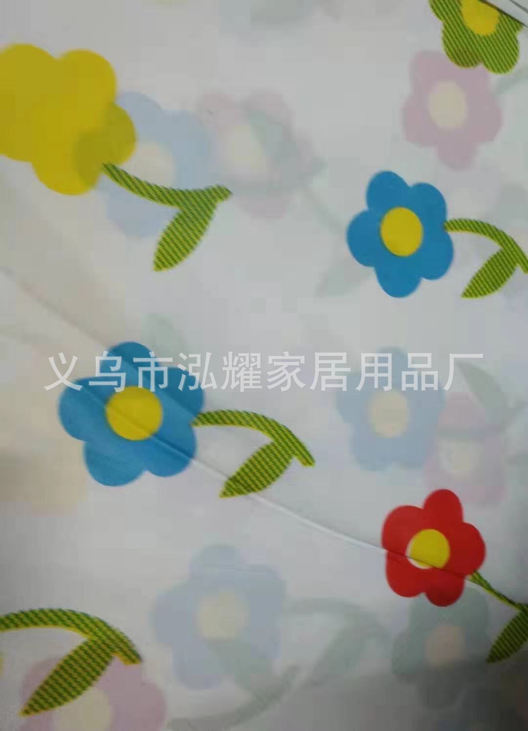 跨境热销PEVA印花浴帘浴条套装卫生间浴帘隔断挂帘厕所沐浴帘防水详情7