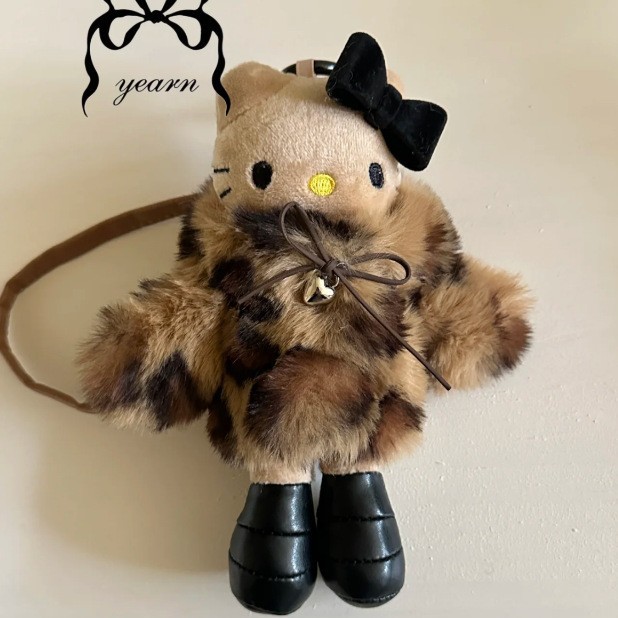 New autumn and winter leather long-legged Kitty cat bag pendant, cartoon cute and versatile keychain kt pendant, Little Red Book pic 9