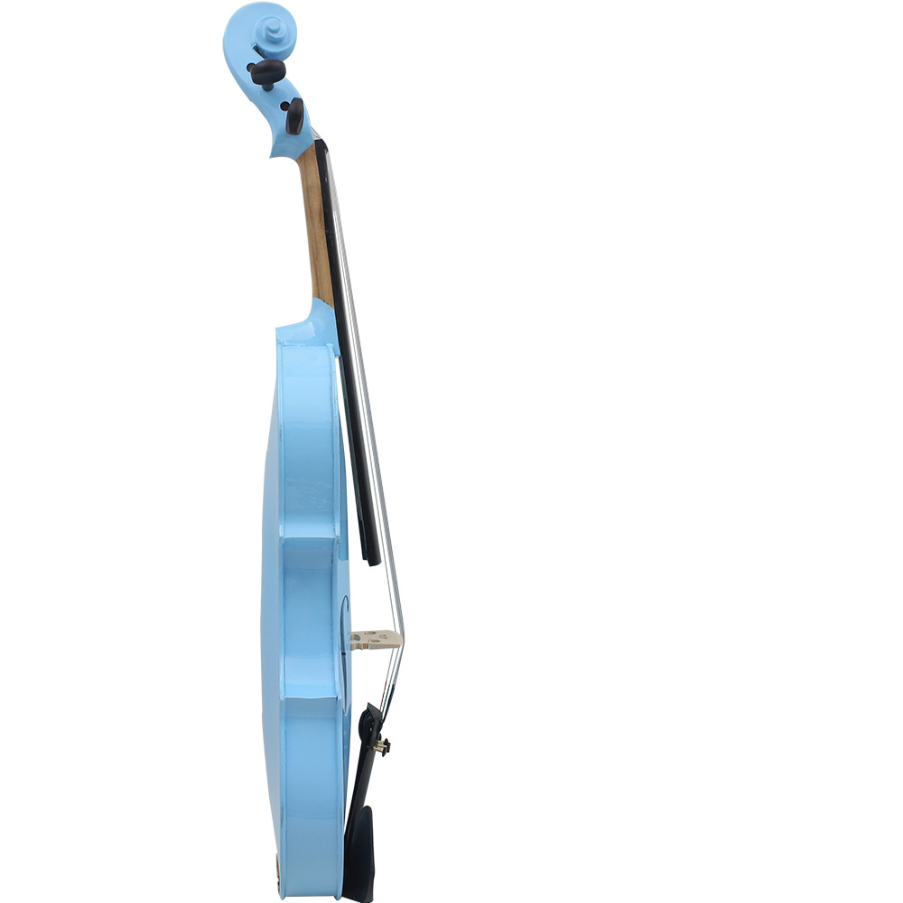 Factory direct sales of colored violins, wooden violins, beginners, adults and children practice solid wood violins (violin) pic 12