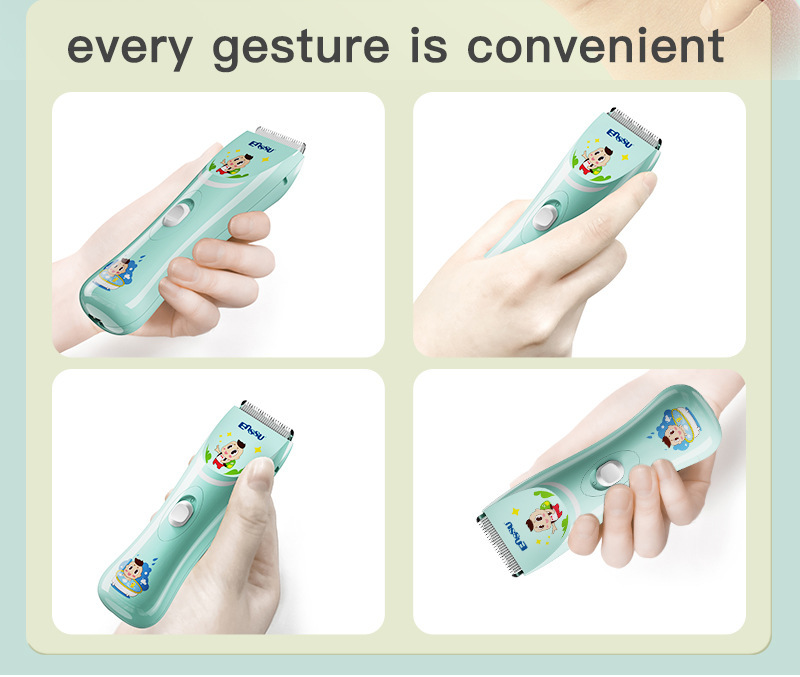 Sakura Baby Hair Clipper, a special hair cutting tool for babies, features ultra-quiet automatic hair suction and is a perfect electric clipper for newborns pic 8