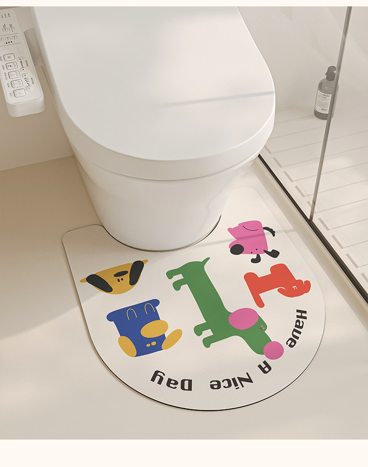 猫和老鼠浴室地垫卫生间淋浴三件套厕所门口吸水速干脚垫厂家直供跨境出口跨境亚马法兰绒万圣节法兰绒印花进门口垫浴室垫吸水防滑详情19