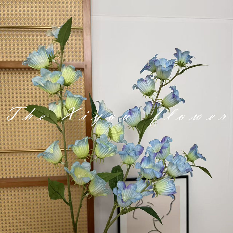 New high-branch wind chime artificial flower arrangement, home living room dining table decoration flower, wedding hall flower arrangement pic 17
