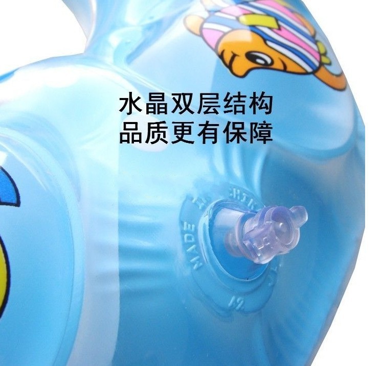 代甜甜圈贴标跨境儿童游泳圈彩色双层充气气囊加厚卡通可爱批发详情8