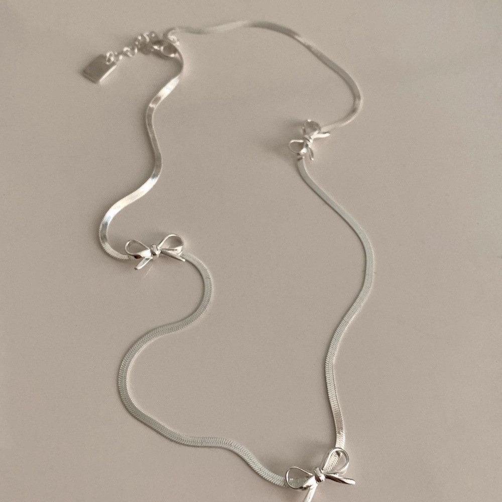 s925纯银珍珠蝴蝶项链女设计感小众高级感不掉色配饰百搭锁骨链潮详情8