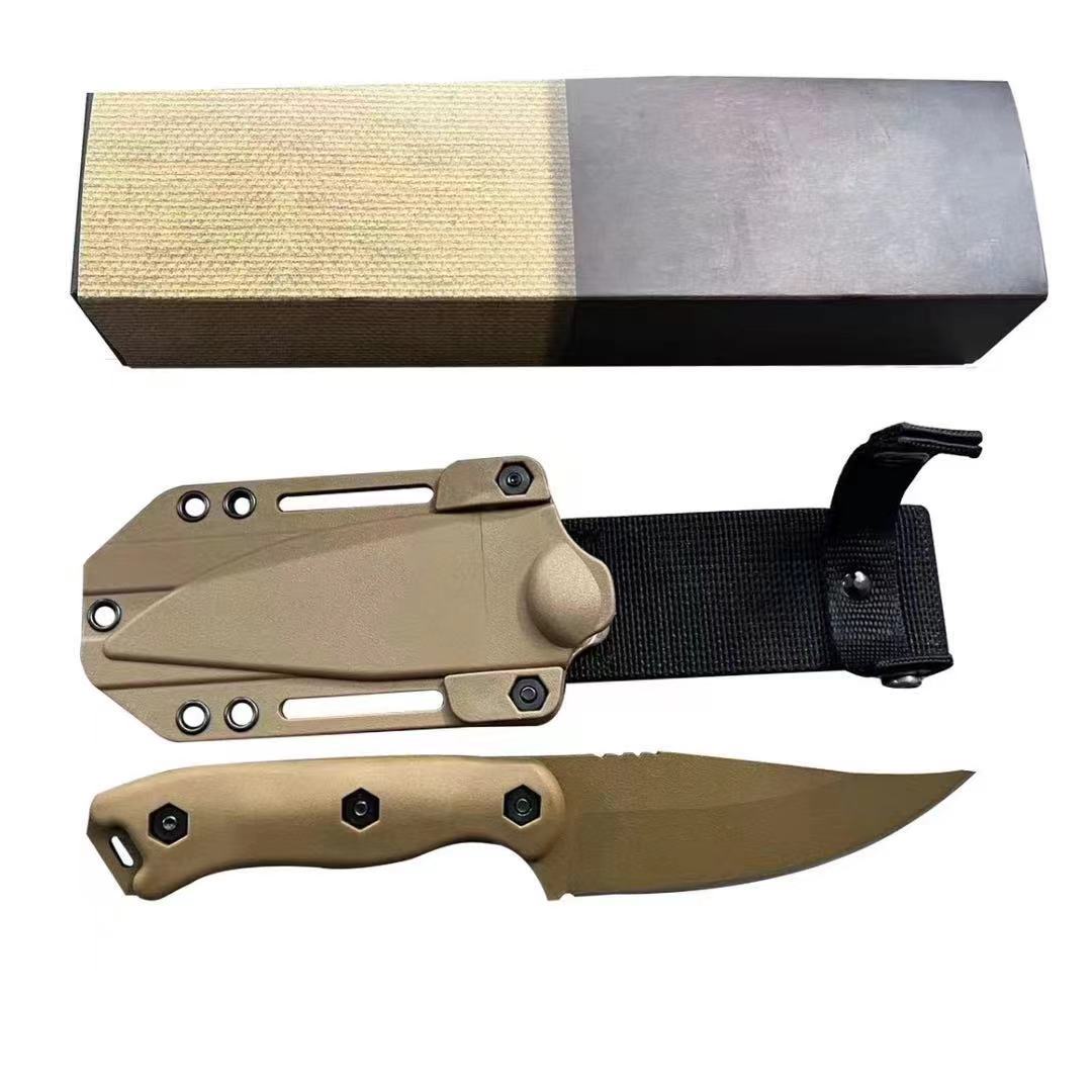 Amazon KABA camping straight knife, high hardness, sharp, vehicle-mounted tool, survival portable, household fruit knife, multi-functional pic 7