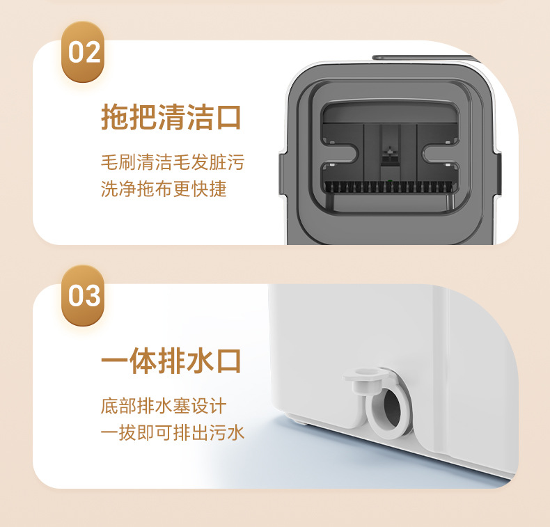 脏污分离拖把免手洗平板家用2025新款一拖净懒人拖地神器干湿分离详情13