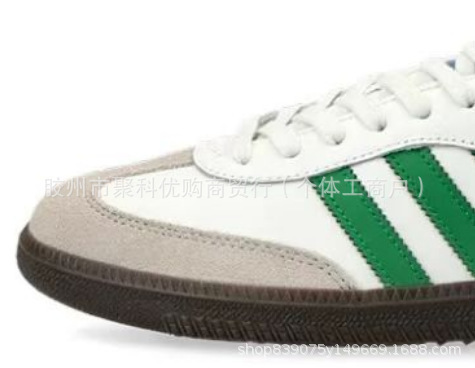 莆田德训鞋女鞋莆田高版本samba纯原百搭校园银色增高厚底红色小详情53