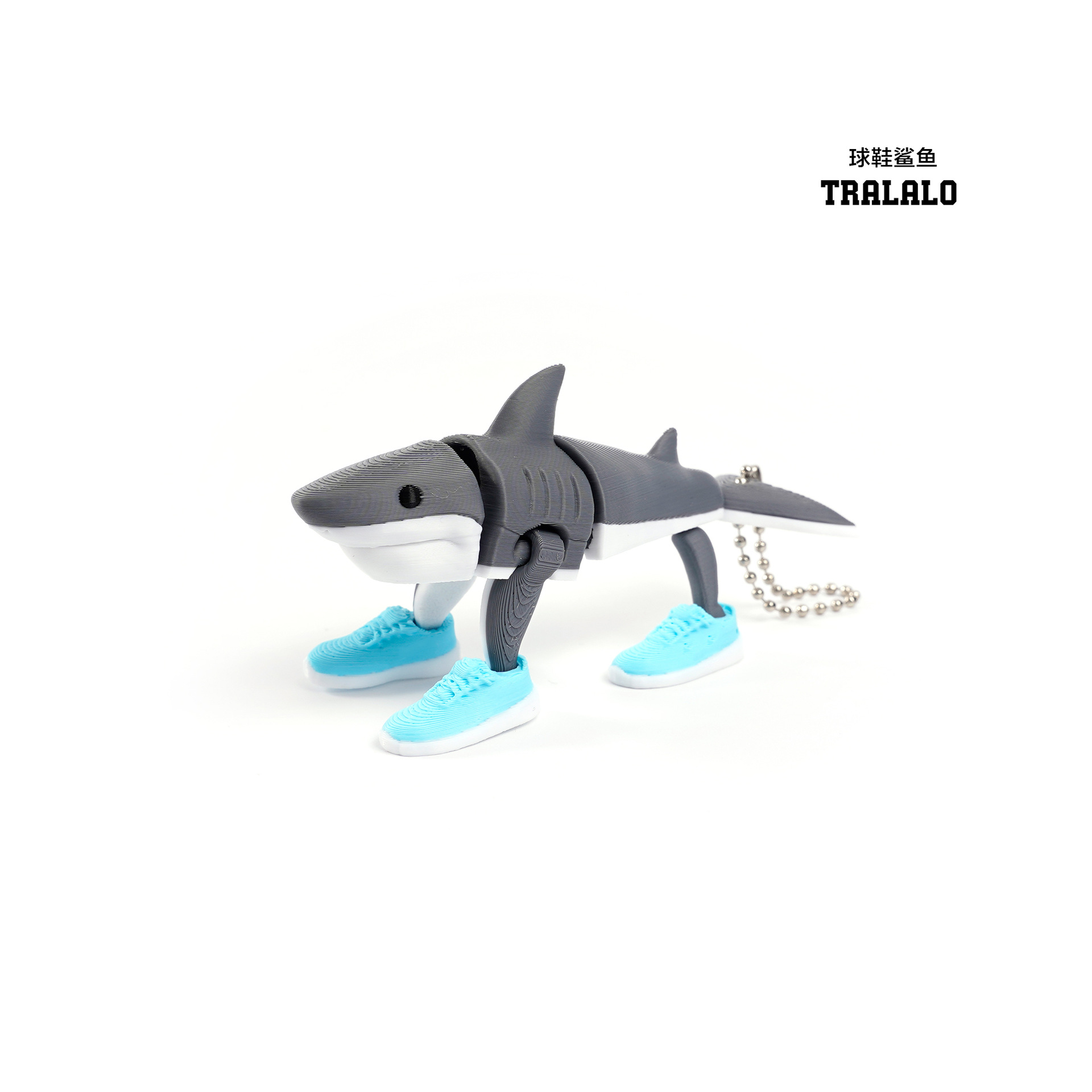 The 3D printed AI Shan Hai Jing bestseller tahlalerotralala figurine gift wearing shoes shark is selling well across cross-border markets pic 6
